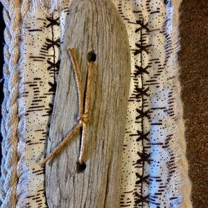 Driftwood recycled necklace hippie unique